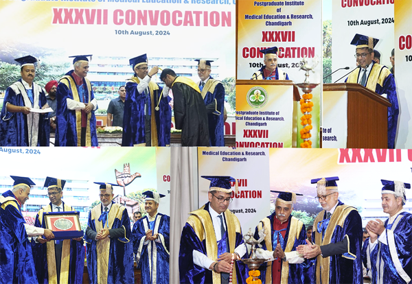 PGIMER’s 37th Convocation: Honoring Excellence with 80 Medals and 508 Degrees